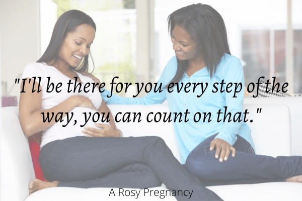 what to say to a friend with an unplanned pregnancy