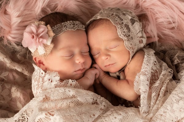 beautiful twin baby girls